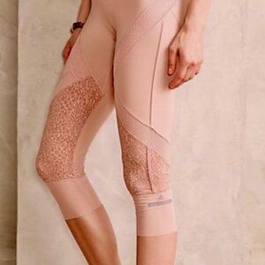 Adidas By Stella McCartney Essentials 3/4 Tights, Pink/Skin color, Size: M
